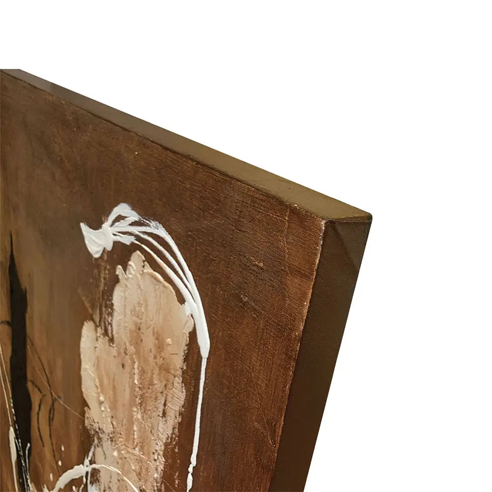 Quadro Materico Rust Agave - Dipinto a Mano su Tela 90x120 cm