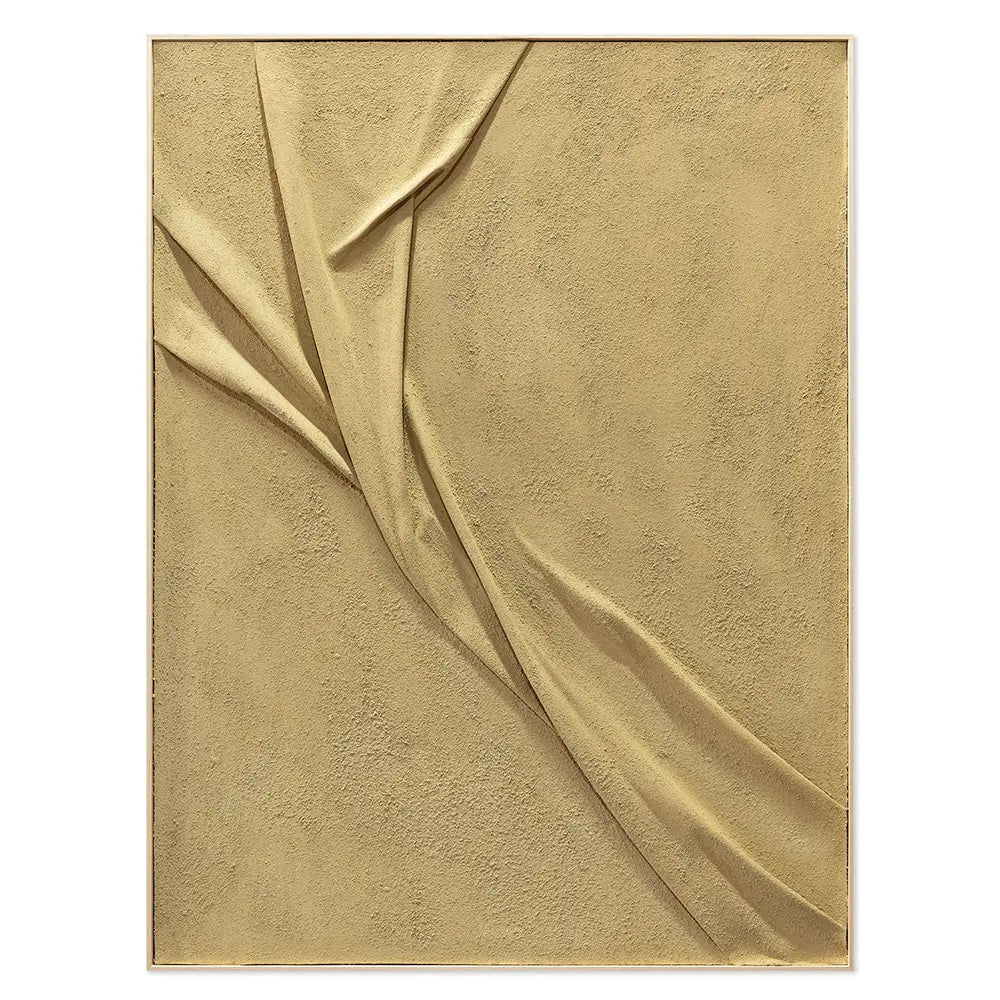 Agave | Quadro Astratto Moderno "Suede" 90x120 con Cornice
