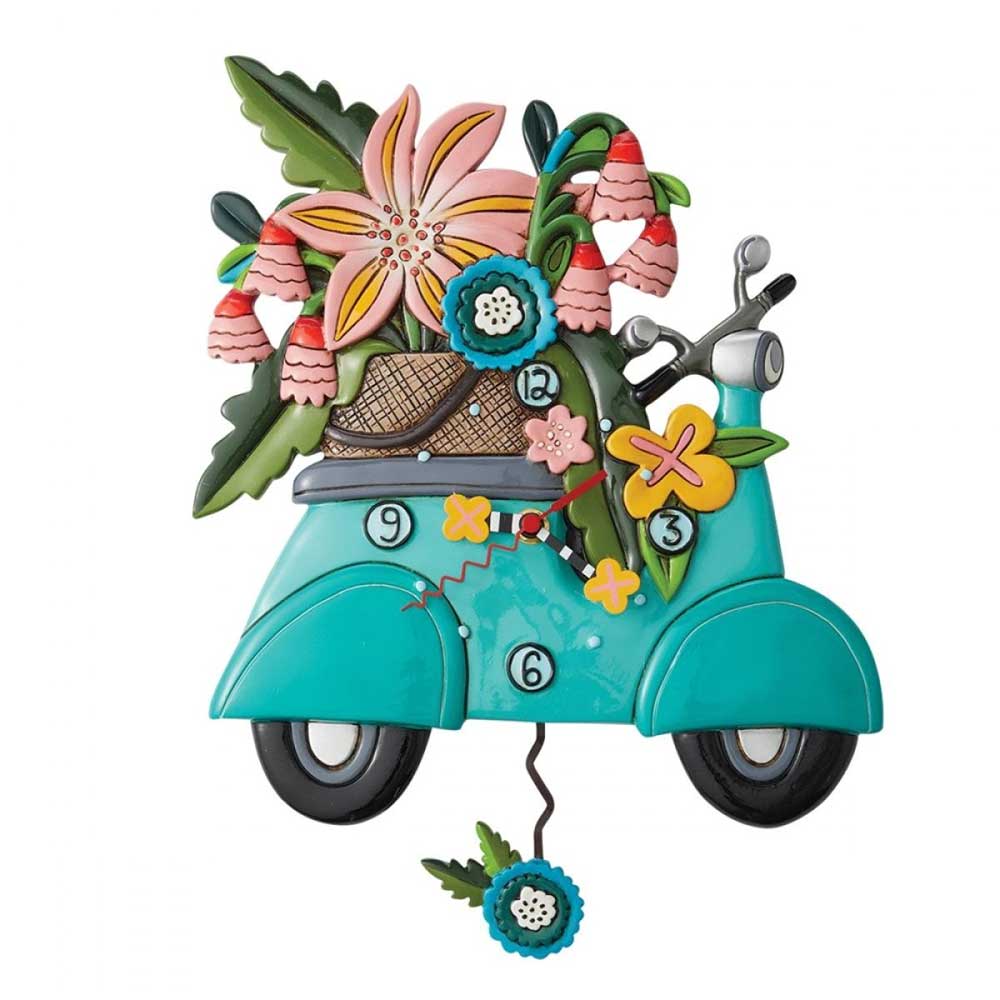 Allen Design Scooter Wall Clock