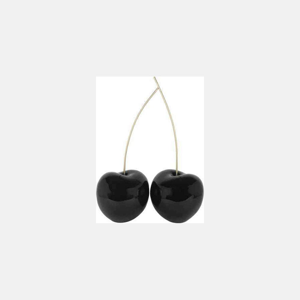 Ambienti Glamour: Scultura "Amarena" Nero Lucido Oro H 68 cm