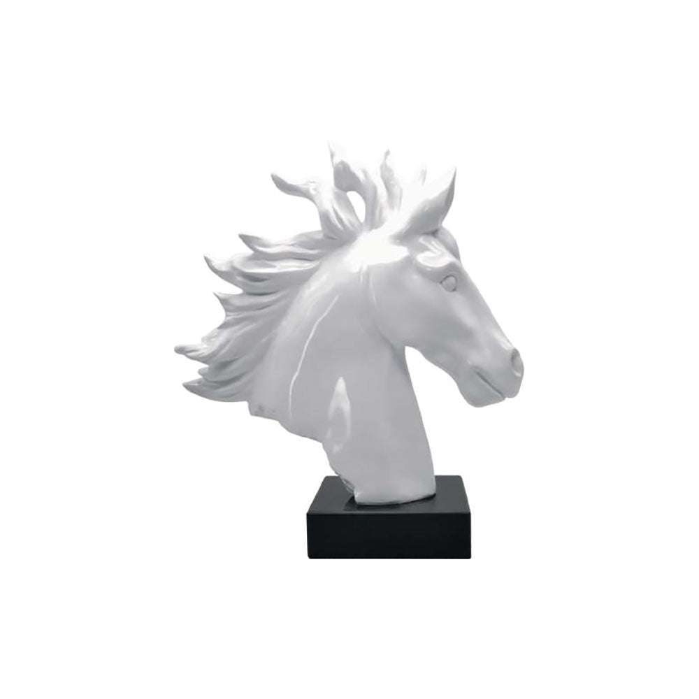 Ambienti Glamour Scultura Cavallo Bianco