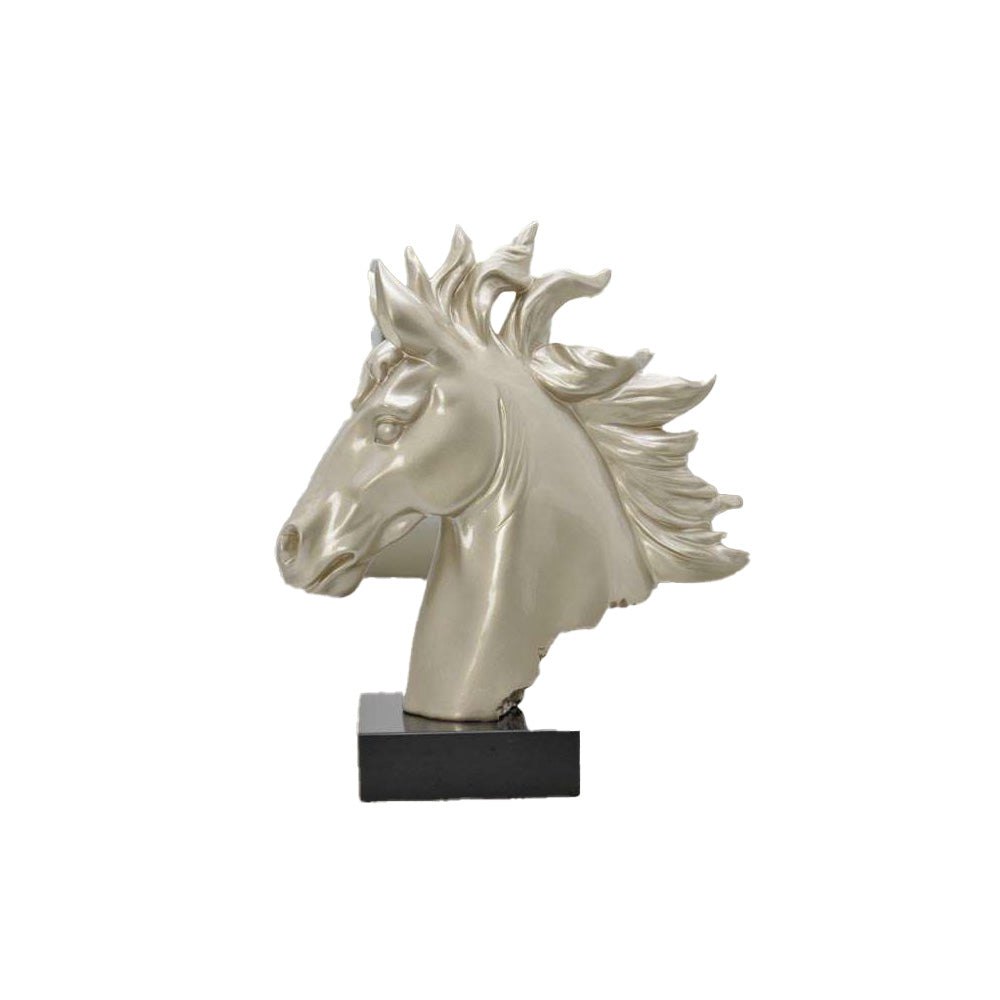 Ambienti Glamour Scultura Cavallo Oro