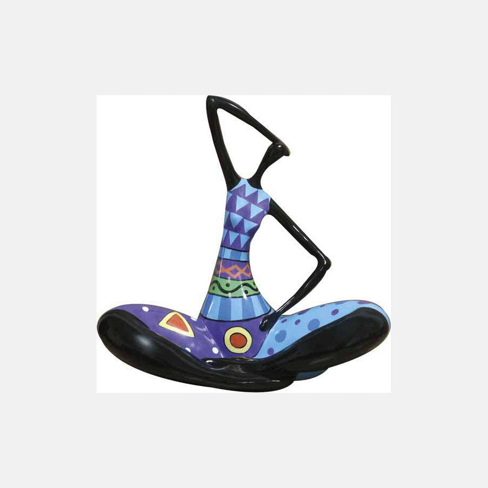 Ambienti Glamour: Scultura Moderna "Blue Girl" H 53 cm