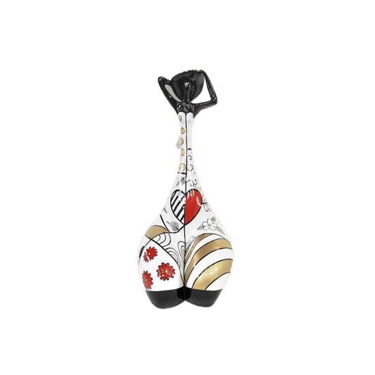 Ambienti Glamour Scultura Ms Red Heart Rosso H 91 cm Poliresina