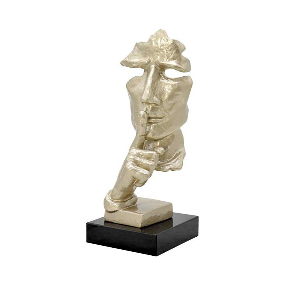 Glamour Environments Sculpture Sottovoce Silver Gold