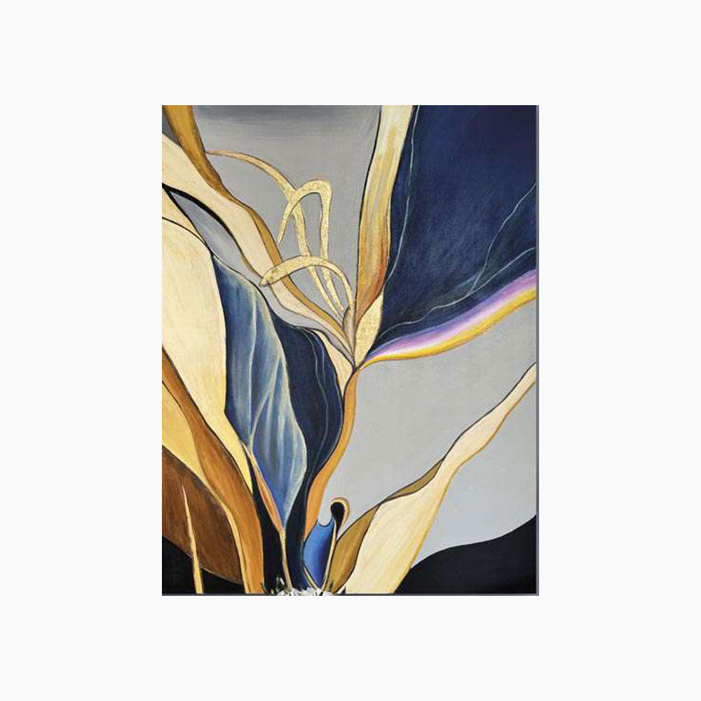 Ambienti Glamour Quadro Blue Leaf