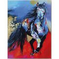 Quadro Cavallo Pop 90x120 cm Dipinto a Mano su Tela | Ambienti Glamour