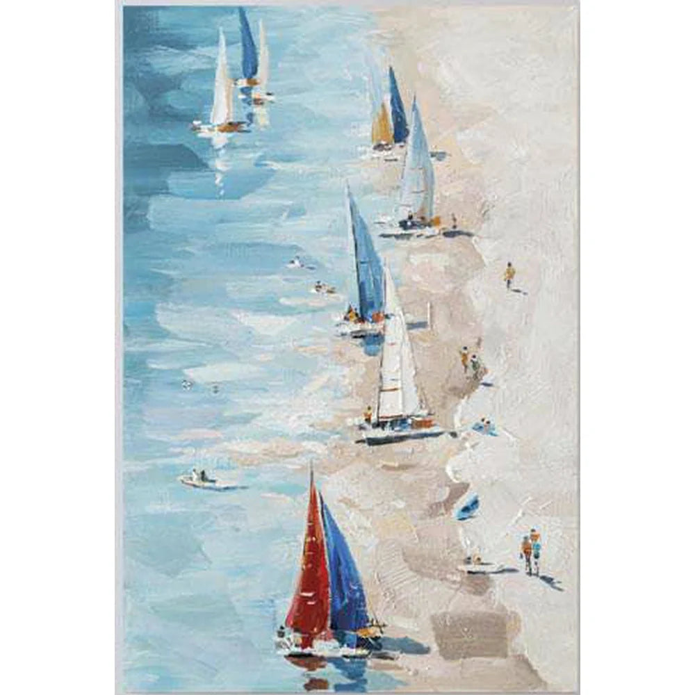 Quadro Forte dei Marmi 80x120 cm Dipinto su Tela | Ambienti Glamour