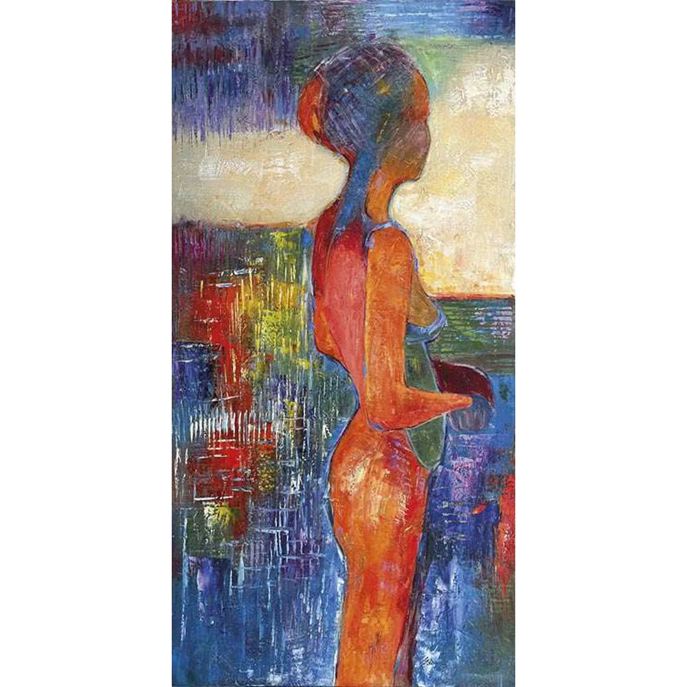 Quadro Ginevra 90x180 cm Dipinto a Mano su Tela | Ambienti Glamour