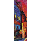 Quadro Il Paese Incantato 100x100 cm Dipinto su Tela Quadrato | Ambienti Glamour