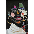 Quadro Sherley 80x120 cm Dipinto a Mano su Tela | Ambienti Glamour