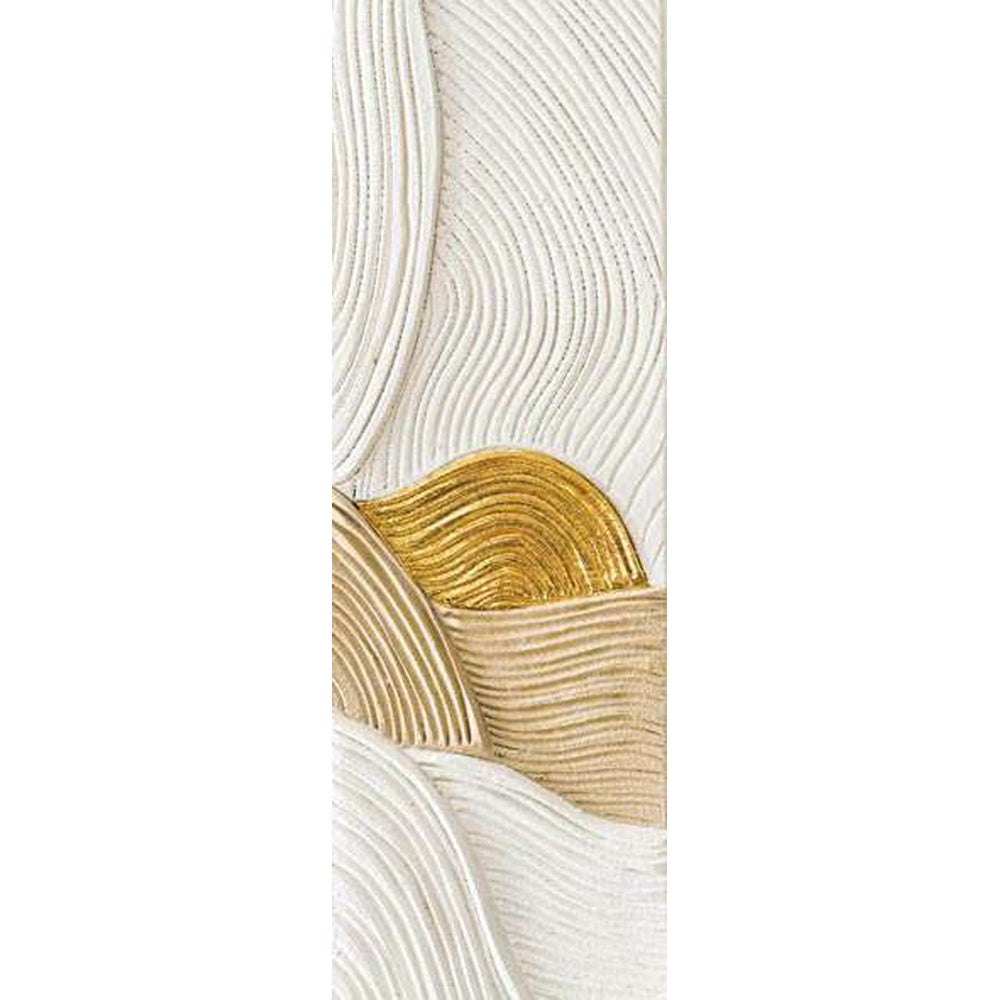 Quadro Materico Vancouver 40x120 cm Dipinto a Mano su Tela | Ambienti Glamour