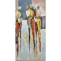 Quadro Walking 90x180 cm Dipinto a Mano a Olio su Tela | Ambienti Glamour