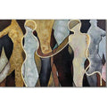 Quadro con Led Alicante 160x100 cm con Foglia d'Oro su Tela | Ambienti Glamour
