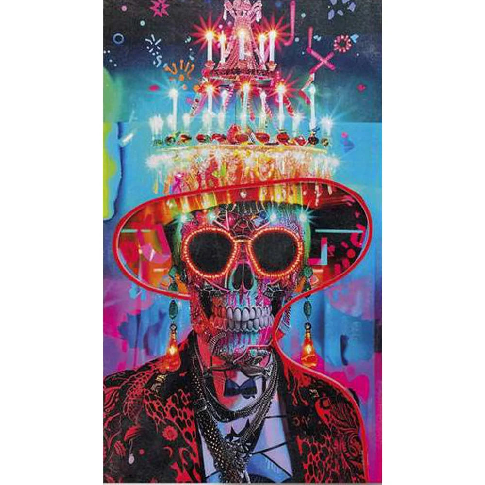 Quadro con Led Enjoy! 50x90 cm Olio Acrilico su Stampa | Ambienti Glamour