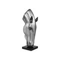 Scultura Med Silver Horse 107cm | Silver Antracite | Ambienti Glamour