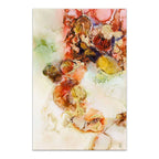 Quadro Astratto Moderno con Rilievi - Arancio, Giallo e Rosso - Firmato Edgar Ramirez