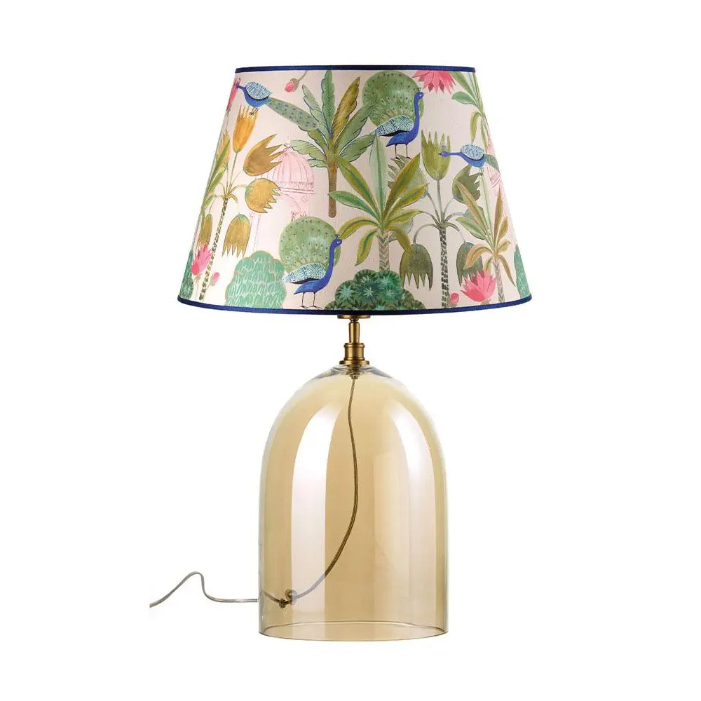 Base Lampada da Tavolo Vetro Ambra Design Moderno | L'Oca Nera