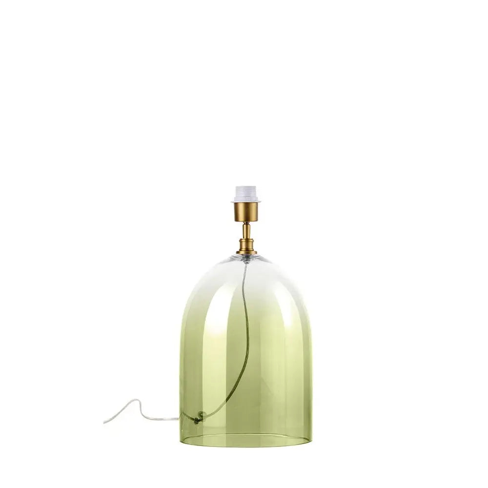 Base Lampada da Tavolo Vetro Verde Design Moderno | L'Oca Nera