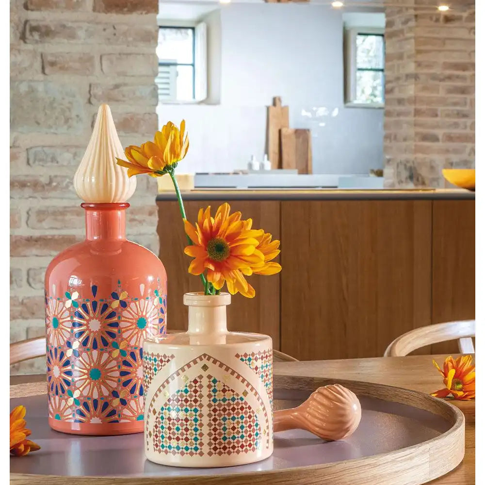 Bottiglia Decorativa Vetro Marrakech Oro 1L | L'Oca Nera