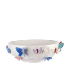 Centrotavola Basso Gres Decoro Farfalle Modern Country | L'Oca Nera