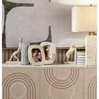 Consolle Ante Decoro Geometrico Tonalità Neutre | L'Oca Nera