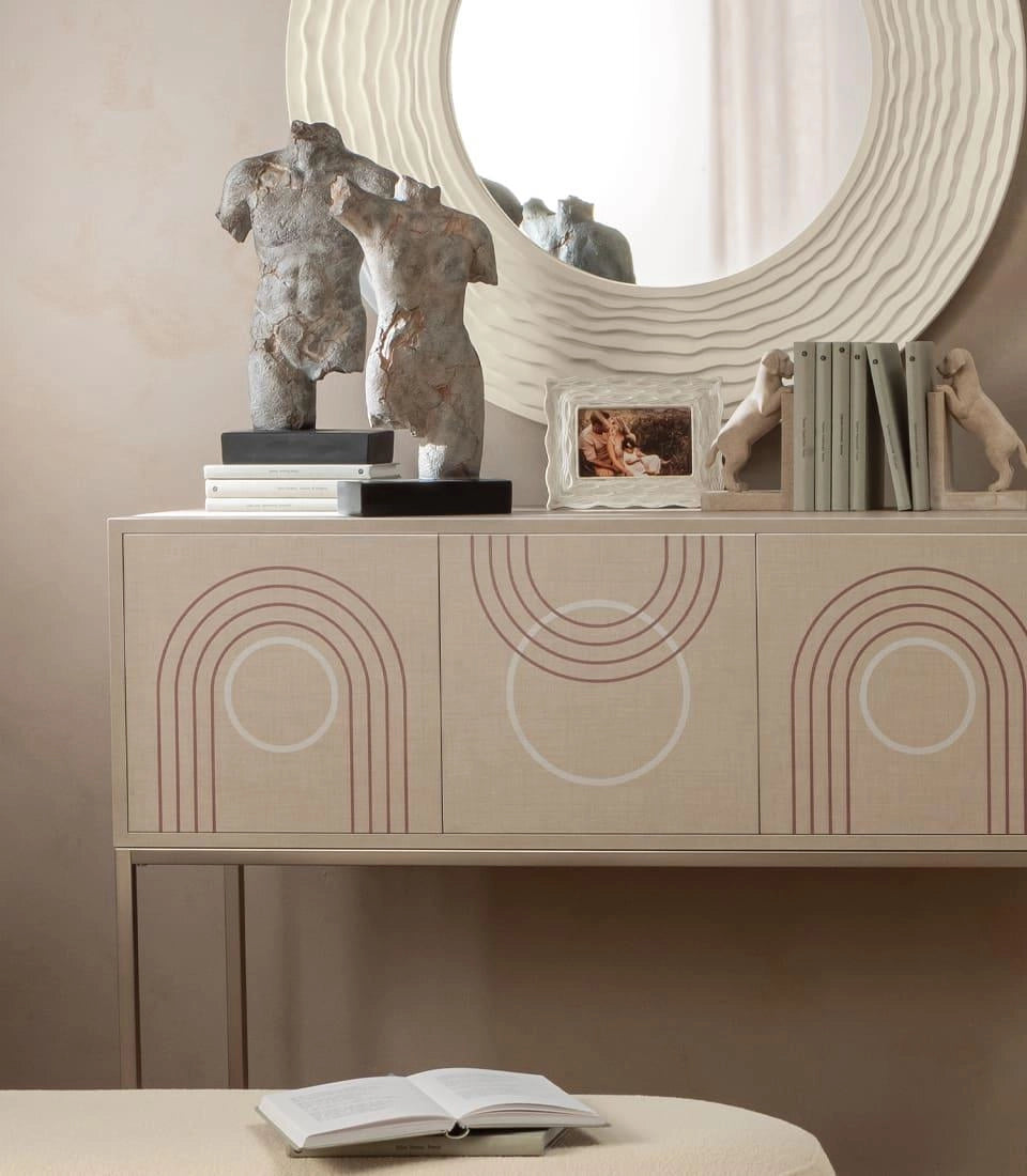 Consolle Ante Decoro Ramage Tonalità Neutre | L'Oca Nera