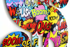 Pannello in Plexiglass Pop Art | Simbolo Dollaro Decorato a Mano | ADM