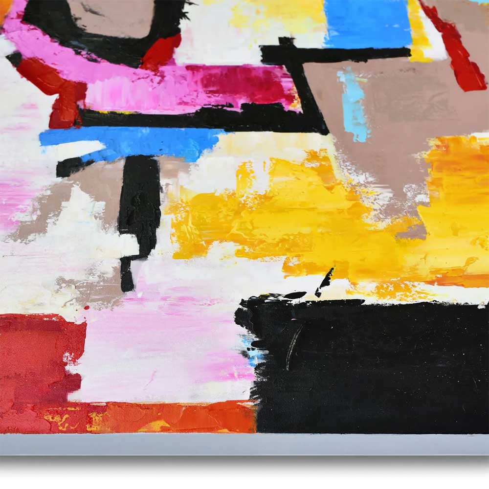 Quadro Astratto Volto Multicolore | Dipinto a Mano | ADM