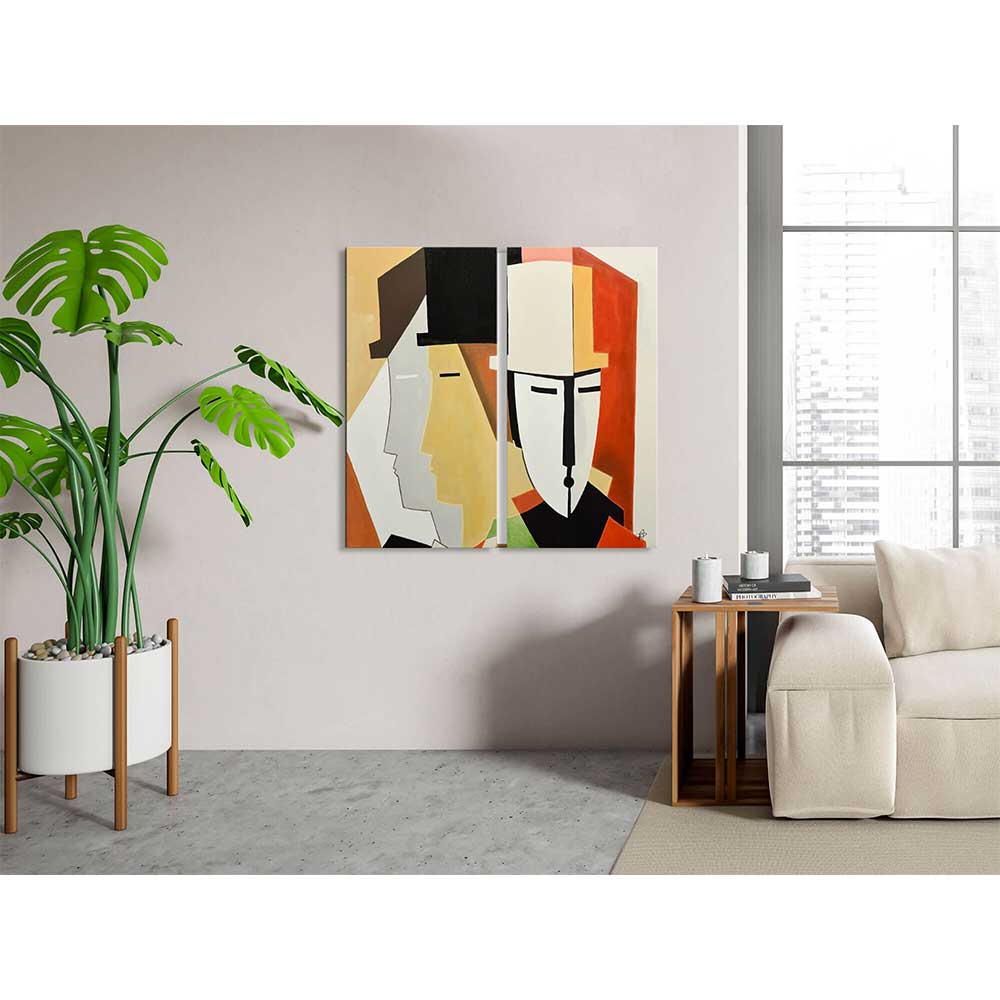 ADM Dipinto Visi Astratti Multicolore WF069X1