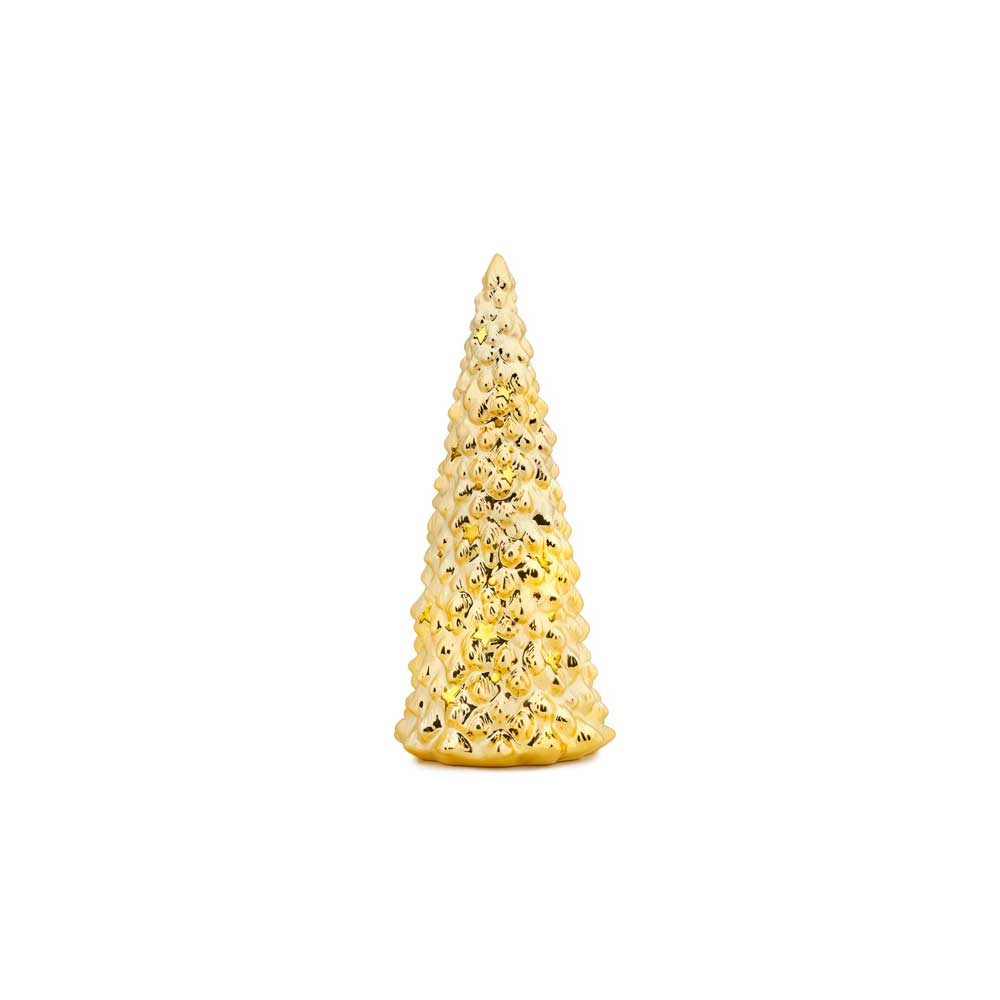 Fade Albero Natale Oro Cm 32 con Led