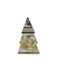 Fade Decorazione Natalizia Albero Ceramica Oro