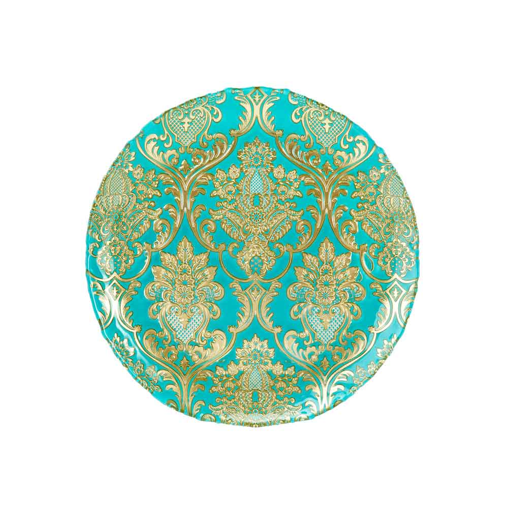 Fade Centerpiece Era Gold Turquoise 30 CM