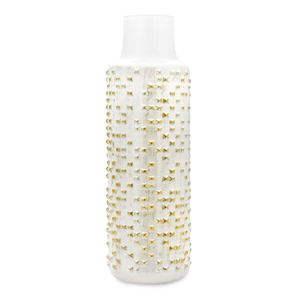 Fade Vaso Mahin Bianco Oro 12,5X38,5 cm 58030