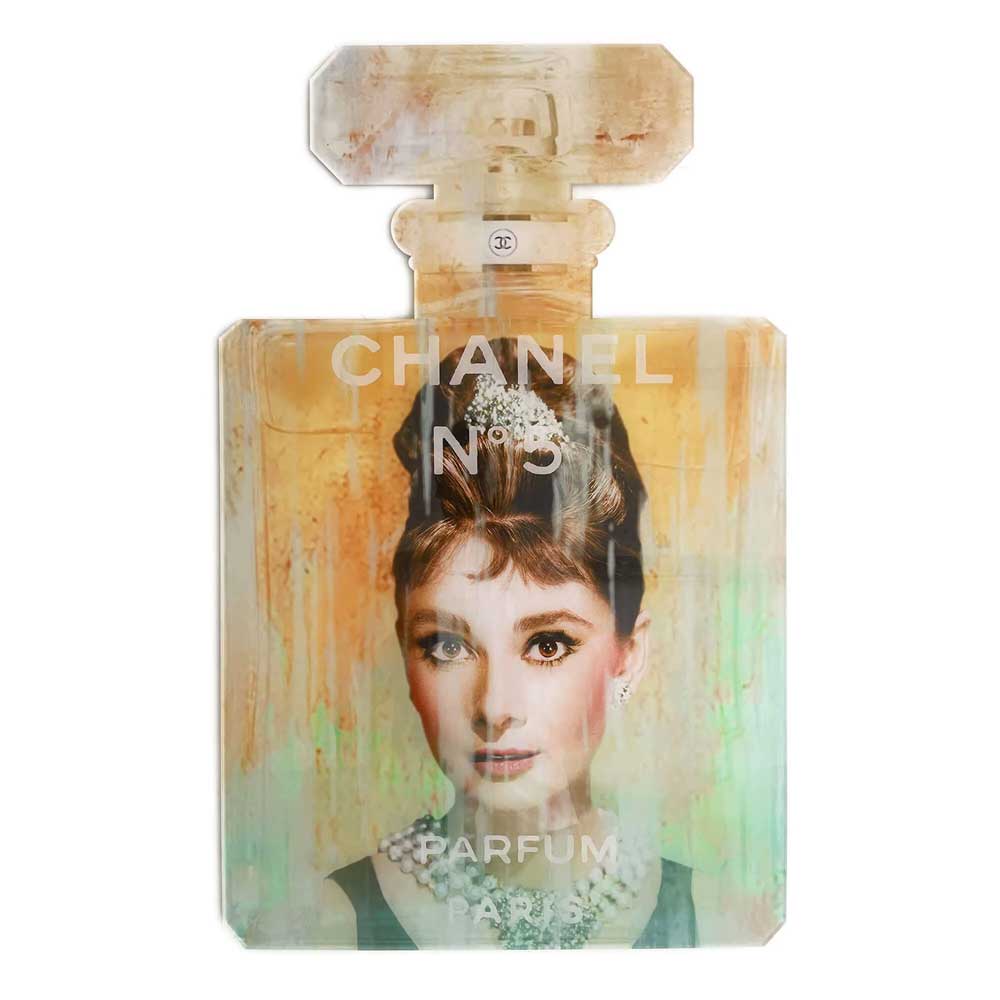 Omaggio a Audrey Hepburn | Pannello di Design Decorato a Mano | ADM