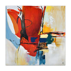 Quadro Astratto Moderno Rosso | Dipinto a Mano | ADM
