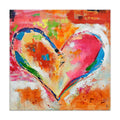Quadro Moderno Cuore Multicolore | Idea Regalo | ADM