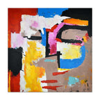 Quadro Astratto Volto Multicolore | Dipinto a Mano | ADM