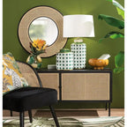 Giara Porcellana Fantasia Geometrica Oro Ethno Chic | L'Oca Nera