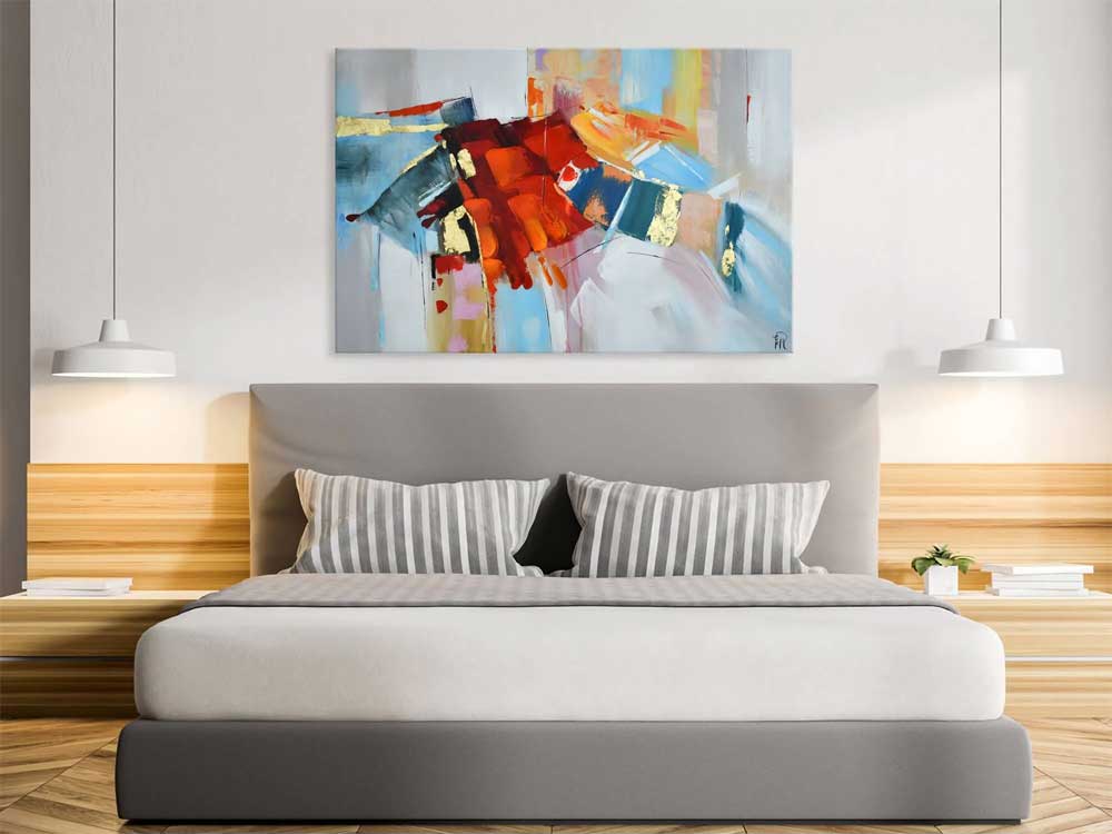 Quadro Astratto Materico Multicolore | Dipinto a Mano | ADM