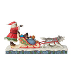 Jim Shore Heartwood Creek Santa's Dog Sleigh