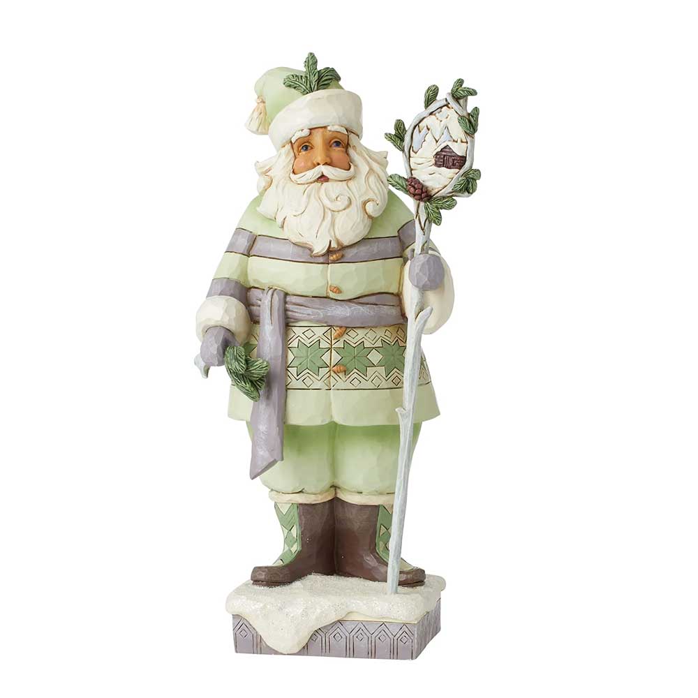 Jim Shore Heartwood Creek Santa with Stick