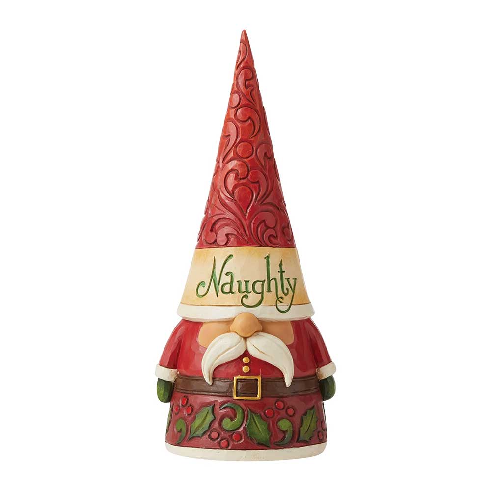 Jim Shore Heartwood Creek Gnome Nice and Bad Two Sides