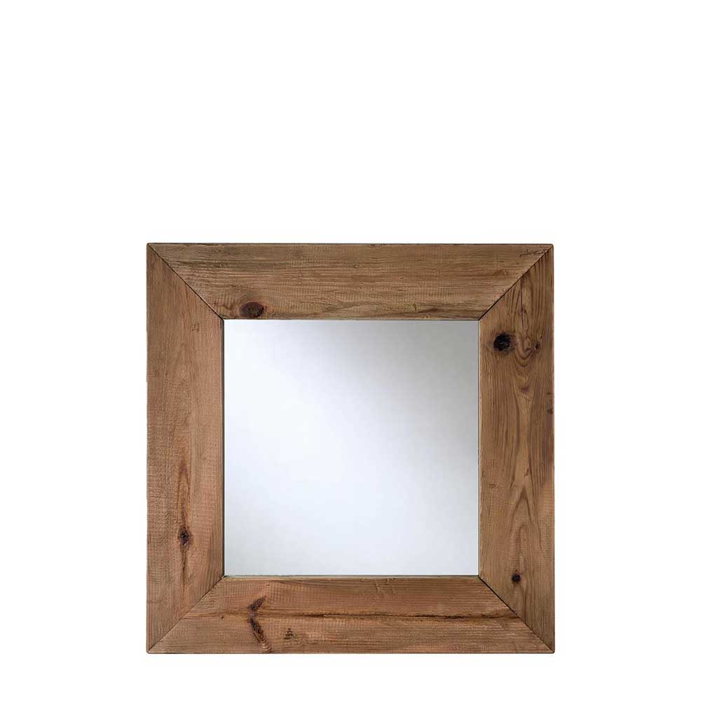 L'Oca Nera 1J113: Specchiera Quadrata in Legno Riciclato, Stile Country