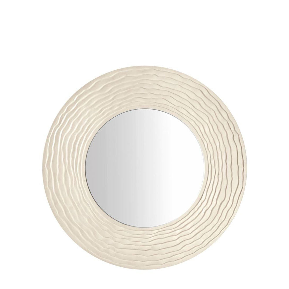 L'Oca Nera Specchiera Tonda Materica 1J208 - Design Iconico