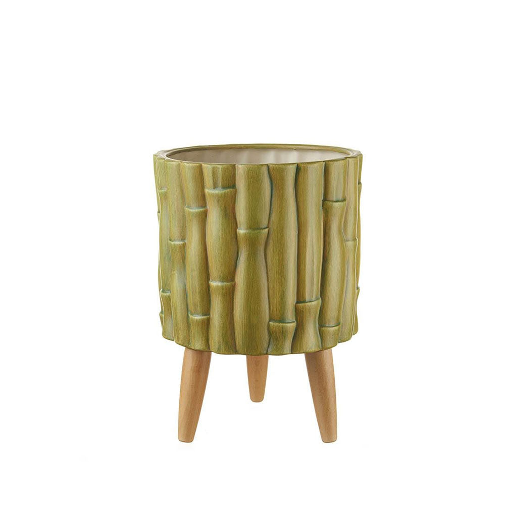 L'Oca Nera Cache-Pot Alto Bambù Design Ethno Chic Art. 1S139