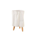 L'Oca Nera Cache-Pot Alto Neo Classic 1S148 Ceramica e Legno