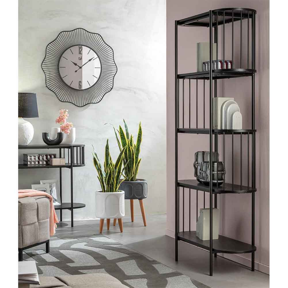 L'Oca Nera Cache-Pot Basso Urban con Piedini in Legno, 1S149