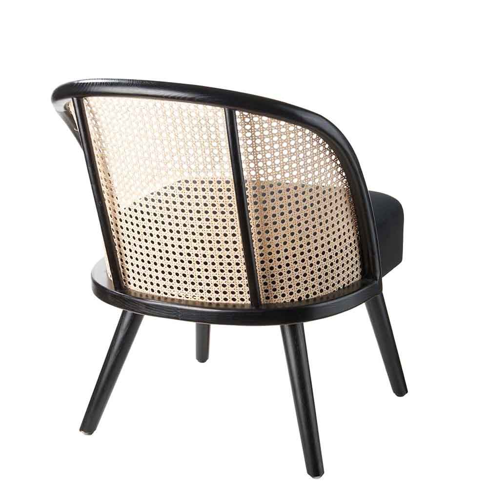 The Black Goose Wooden and Straw Armchair 1A133