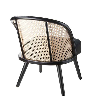The Black Goose Wooden and Straw Armchair 1A133